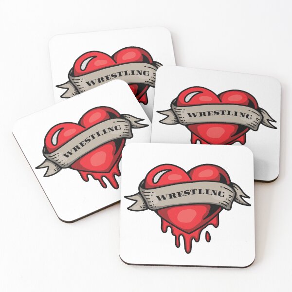 Item preview, Heart bleeds for wrestling  designed and sold by gotosleepstore.