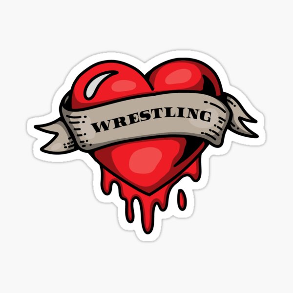 Item preview, Heart bleeds for wrestling  designed and sold by gotosleepstore.