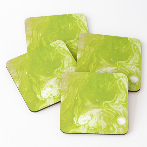 Item preview, Yellow green Abstract Liquid Art  designed and sold by Tshirtstory.