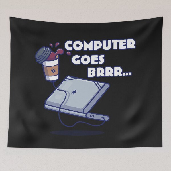Item preview, Computer goes brrr... designed and sold by Code  Monkeys.