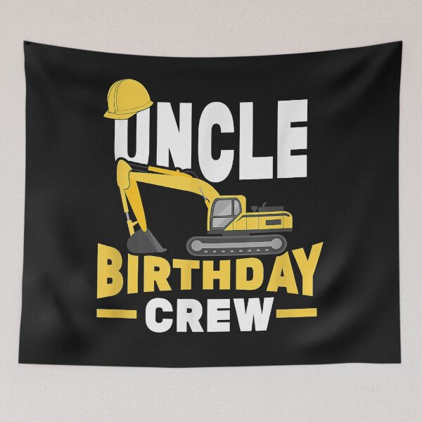 Item preview, Mens Construction Birthday Party Digger Uncle Birthday Crew designed and sold by SeppeGoffin.