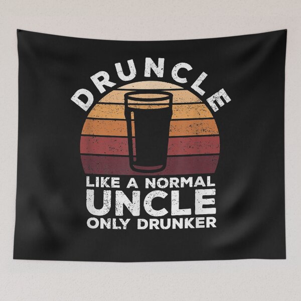 Item preview, Mens Druncle Funny Saying Vintage Drunk Beer Drinking Uncle Gift designed and sold by SeppeGoffin.