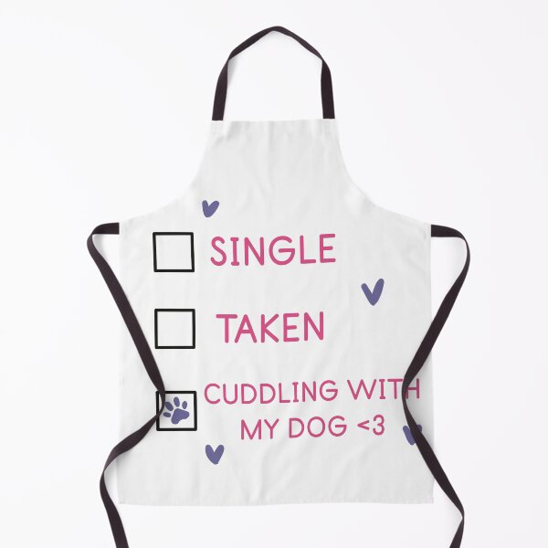 Item preview, Single, Taken, Cuddling with my dog (Pink text) designed and sold by RoxanedArt.