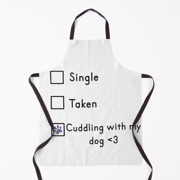 Item preview, Single, Taken, Cuddling with my dog (Black text) designed and sold by RoxanedArt.