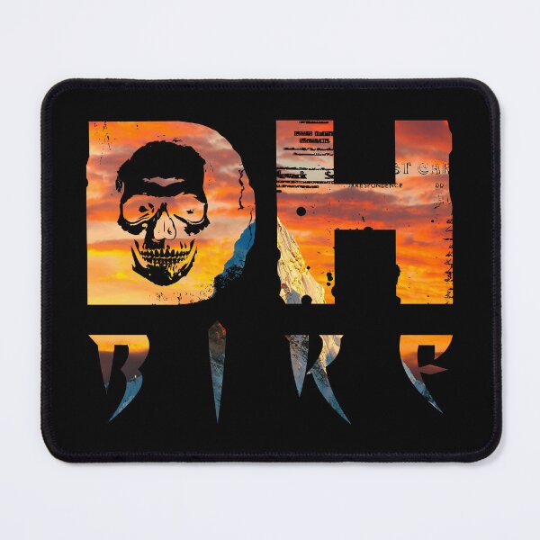 Item preview, DH Bike Skull in Himalayas - Save Earth designed and sold by artOfCal013.