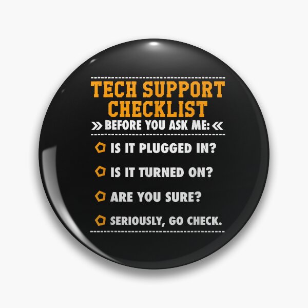 Item preview, Funny Tech Support Checklist Gift Tech Support Definition designed and sold by BrettPorter2612.