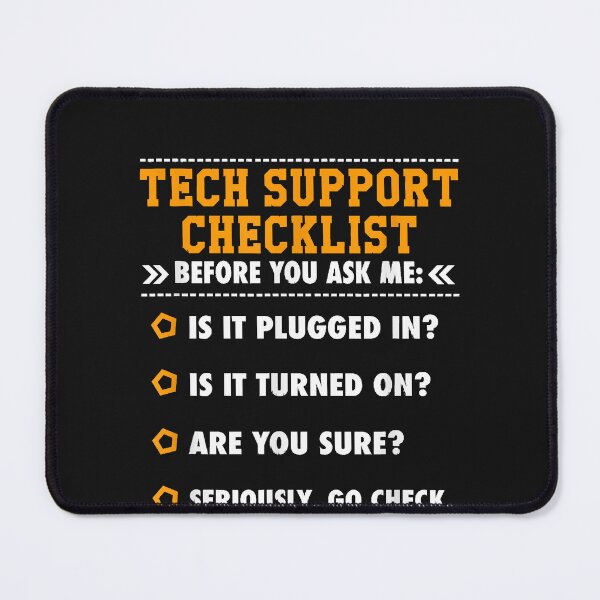 Item preview, Funny Tech Support Checklist Gift Tech Support Definition designed and sold by BrettPorter2612.