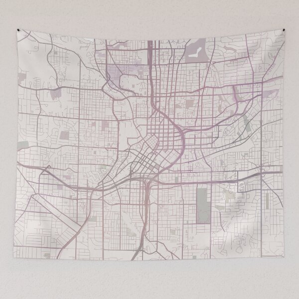 Item preview, Atlanta Map, Atlanta City, Atlanta Georgia USA  designed and sold by TheRedFinch.