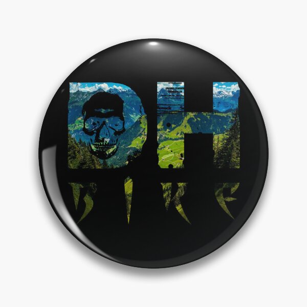 Item preview, DH Bike Skull in Green Hills - Save Earth designed and sold by artOfCal013.