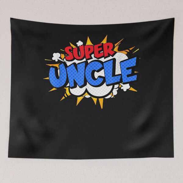 Item preview, Mens Super Uncle Funny Cool Comic Cartoon Hero Graphic designed and sold by SeppeGoffin.