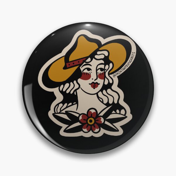 Item preview, Traditional Cowgirl Tattoo Flash  designed and sold by Rebecca Murray.