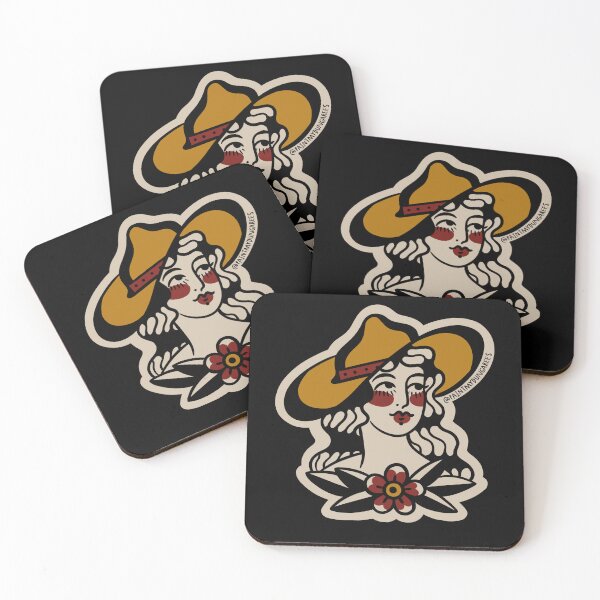 Item preview, Traditional Cowgirl Tattoo Flash  designed and sold by Rebecca Murray.