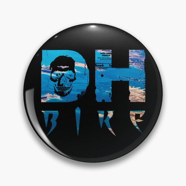 Item preview, DH Bike Skull in Blue Earth - Save Earth designed and sold by artOfCal013.