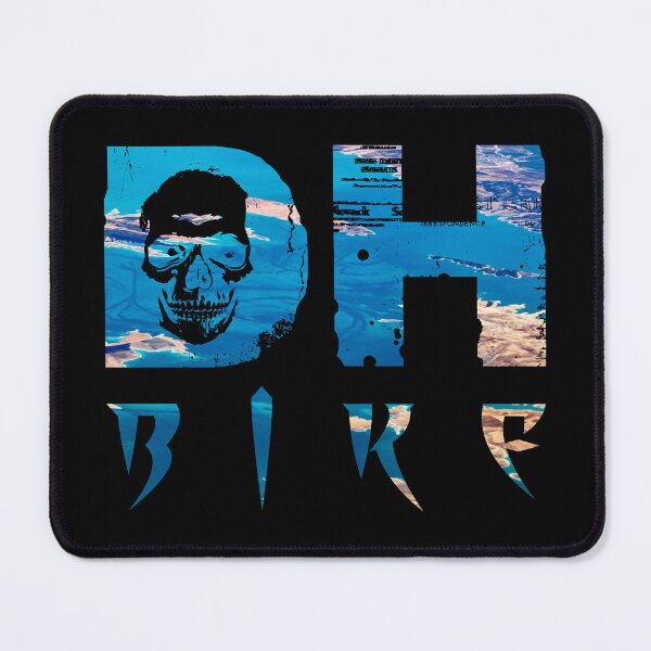 Item preview, DH Bike Skull in Blue Earth - Save Earth designed and sold by artOfCal013.