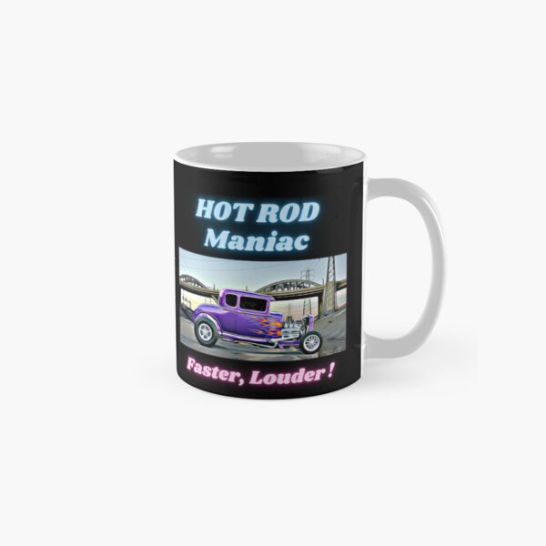 #002 american hot rod maniac vintage cars - cartoon gta v style mug classiq...