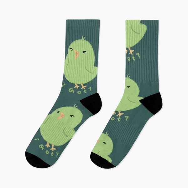Item preview, igot7 Got7 fans Aghase green baby bird kpop idol merch  designed and sold by Calico Cat.