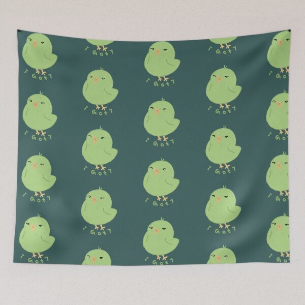 Item preview, igot7 Got7 fans Aghase green baby bird kpop idol merch  designed and sold by Calico Cat.