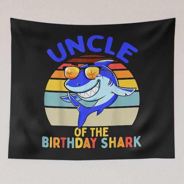 Item preview, Mens Uncle of the Shark Birthday Matching Family designed and sold by SeppeGoffin.