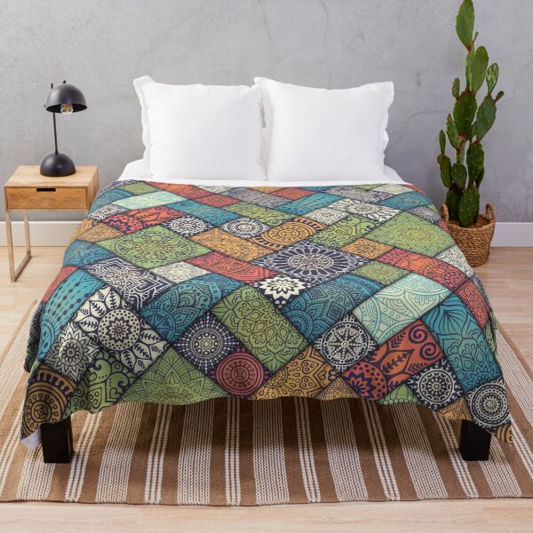 Item preview, Mandala Floral Tiles Bohemian Vintage designed and sold by RMelissart.