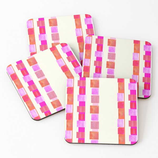 Item preview, red and white striped | red and beige stripes designed and sold by lausn.