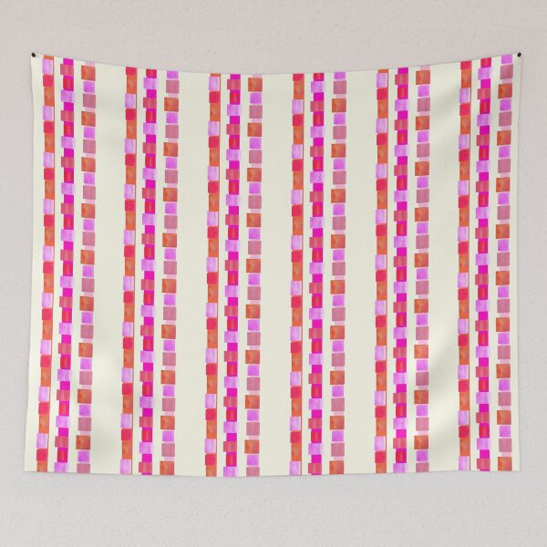 Item preview, red and white striped | red and beige stripes designed and sold by lausn.