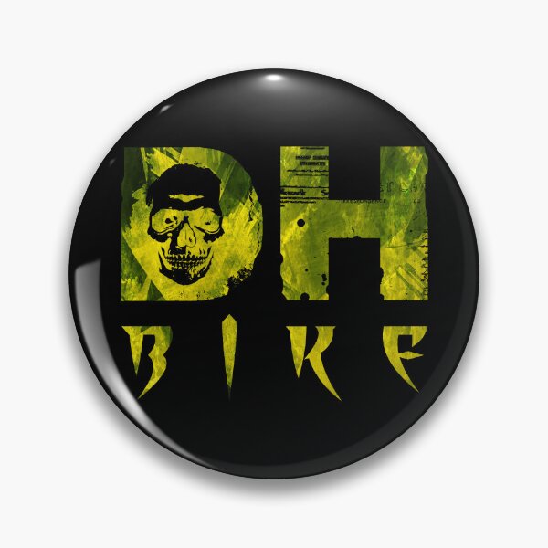 Item preview, DH Bike Skull in Yellow Granite designed and sold by artOfCal013.
