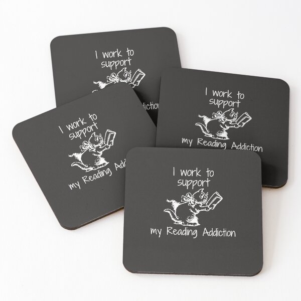 Item preview,    I work to support my Reading Addiction designed and sold by yassminishop.