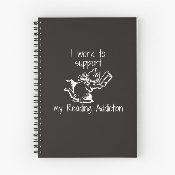 Item preview,    I work to support my Reading Addiction designed and sold by yassminishop.