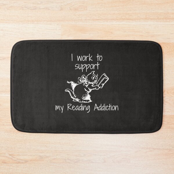Item preview,    I work to support my Reading Addiction designed and sold by yassminishop.