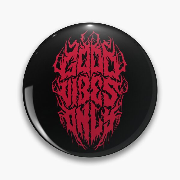 Item preview, Good Vibes Only - Grunge Style Black Metal Logo designed and sold by Nemons.