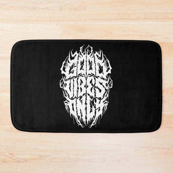 Item preview, Good Vibes - Funny Black Metal Logo Parody designed and sold by Nemons.