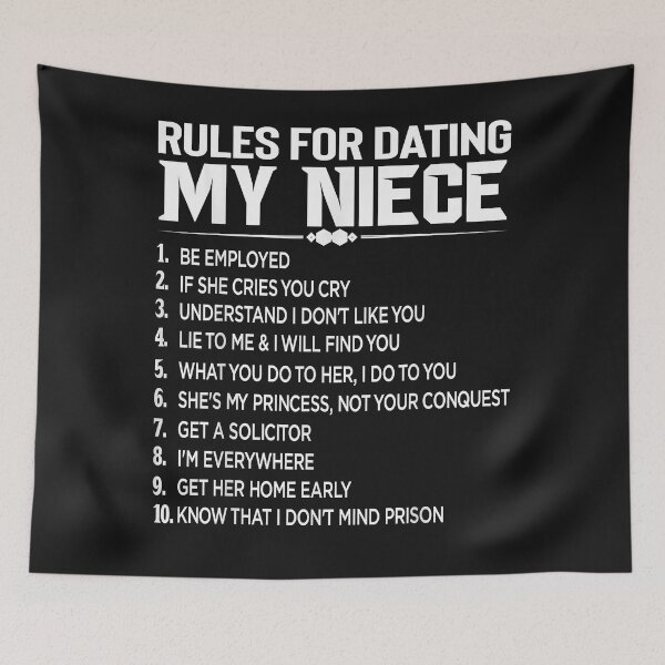 Item preview, Rules Dating My Niece Overprotective Uncle Protective designed and sold by SeppeGoffin.