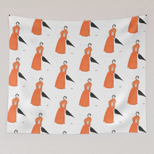 Item preview, Woman Holding Umbrella Poster designed and sold by Nils Petter Stein.