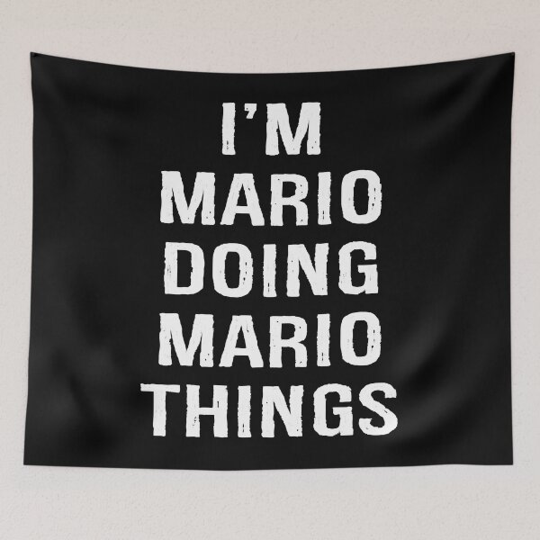 Artikelvorschau, Ich bin Mario Doing Mario Things, Namensgeburtstags-Pullover-Hoodie entworfen und verkauft von maverickbott.