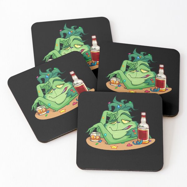 Item preview, Grínch Drunk Funny Animated Movie designed and sold by ClothingDC.