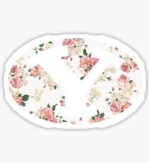 BYU Floral Sticker