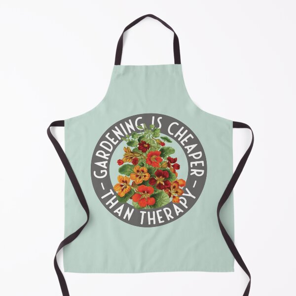 Item preview, Gardening is cheaper than therapy - Tropaeolum majus designed and sold by knappidesign.