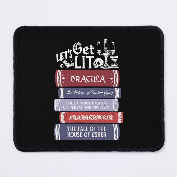 Item preview, Let's Get Lit - Vintage Horror Book Lovers - Bookworm and Reading designed and sold by Nemons.