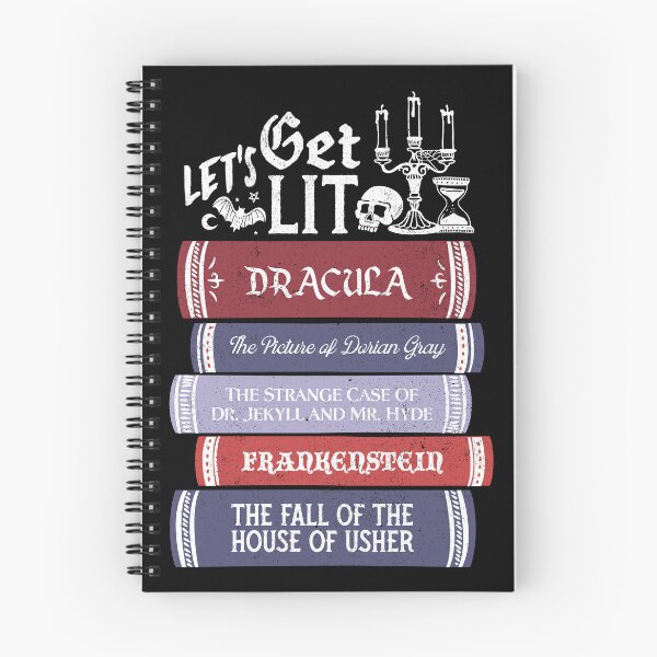 Item preview, Let's Get Lit - Vintage Horror Book Lovers - Bookworm and Reading designed and sold by Nemons.