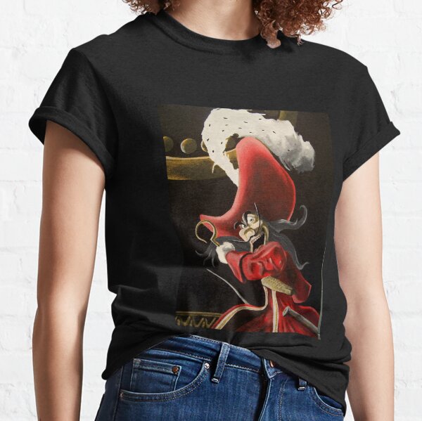 Disney Store T-shirt Captain Hook Villain Adventures Youth Tee Lg