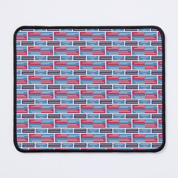 Item preview, Blue Red Black Parquet Pattern designed and sold by risingrocket.
