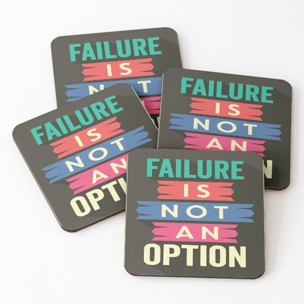 Item preview, Failure is Not an Option | Motivational Design designed and sold by CadDesignerr.