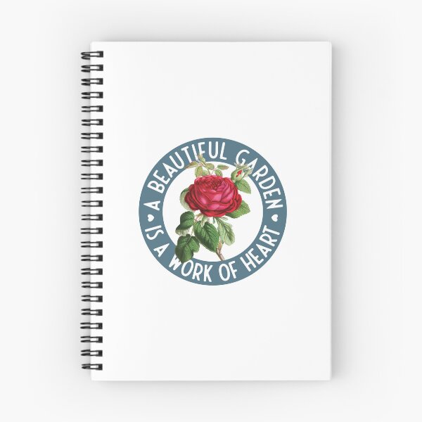 Item preview, A beautiful garden is a work of heart - vintage rose designed and sold by knappidesign.