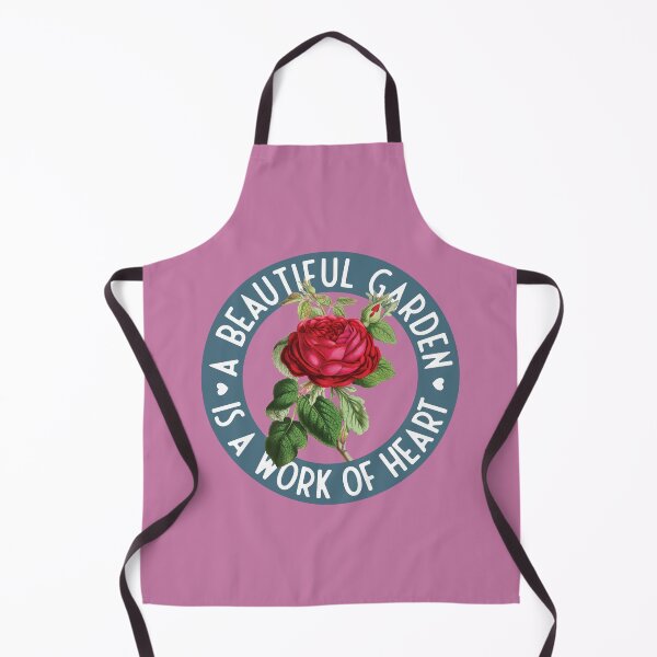 Item preview, A beautiful garden is a work of heart - vintage rose designed and sold by knappidesign.