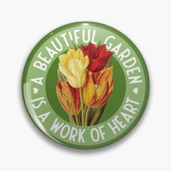 Item preview, A beautiful garden is a work of heart - vintage tulips designed and sold by knappidesign.