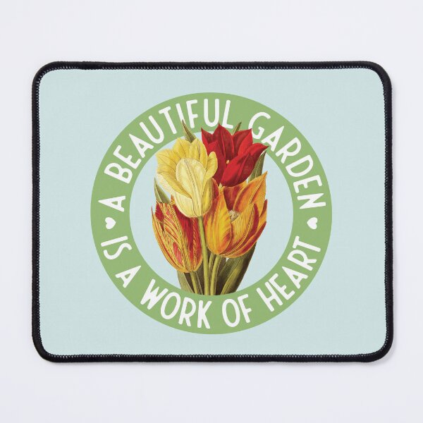 Item preview, A beautiful garden is a work of heart - vintage tulips designed and sold by knappidesign.