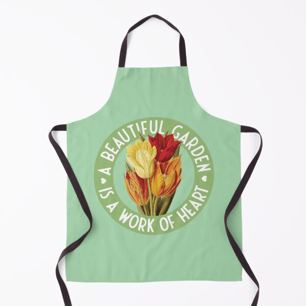 Item preview, A beautiful garden is a work of heart - vintage tulips designed and sold by knappidesign.