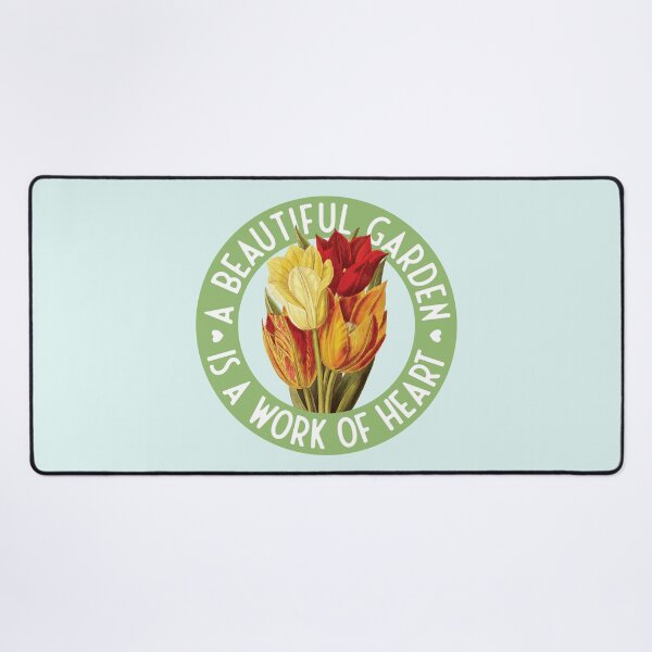 Item preview, A beautiful garden is a work of heart - vintage tulips designed and sold by knappidesign.