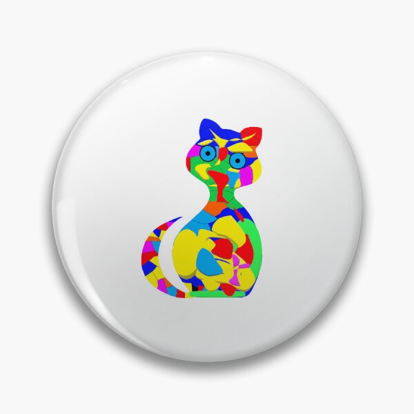 Item preview, Gatto colorato designed and sold by marco-tonato.