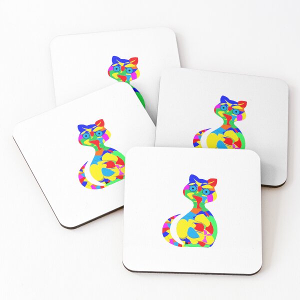 Item preview, Gatto colorato designed and sold by marco-tonato.